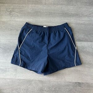 BDG Navy Blue Athletic Shorts with White Trim